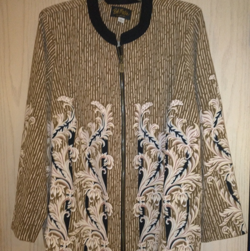 Bob Mackie Wearable Art Jacket size 1X